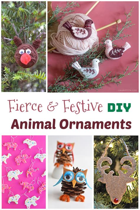 15 Festive DIY Christmas Animal Ornaments to Make