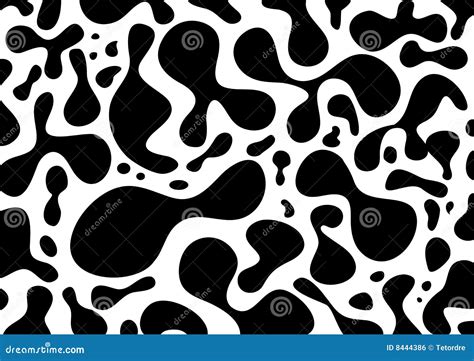 Organic Pattern, Black And White Stock Illustration - Illustration: 8444386