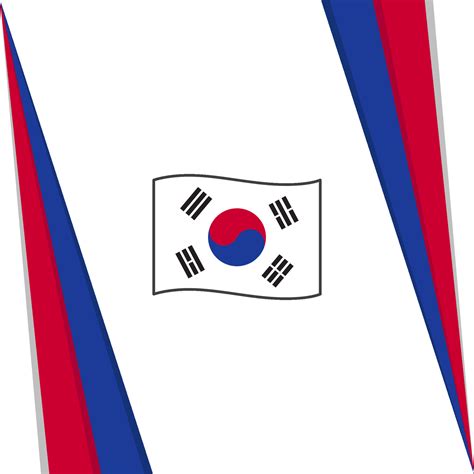 South Korea Flag Abstract Background Design Template. South Korea ...