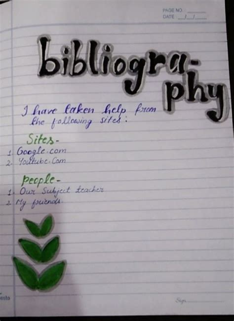 Bibliography Design