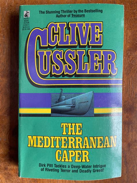 Clive Cussler THE MEDITERRANEAN CAPER Dirk Pitt Adventure Great Cover Art | eBay