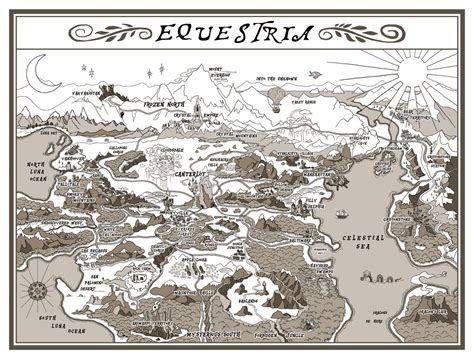 Map of Equestria by drsimonz on DeviantArt