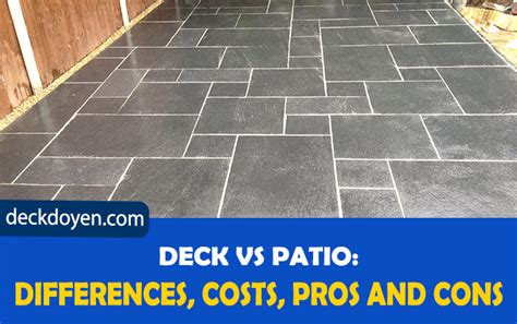 Deck vs Patio: Differences, Costs, Pros and Cons