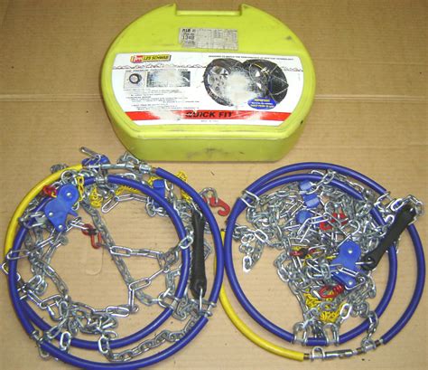 Pair Les Schwab Tire Chains Quick Fit European #1340 | eBay