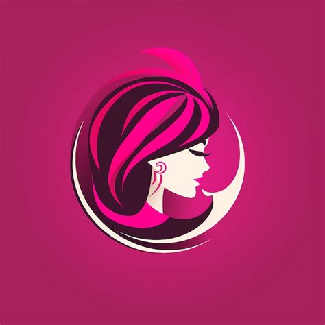 Premium Photo | Vibrant Pink Logo Design Vector Art