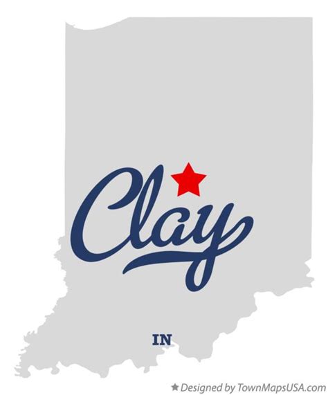 Map of Clay, Hamilton County, IN, Indiana