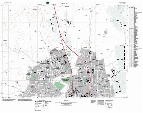 Map of Esteli City (North Part), Nicaragua