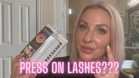 PRESS ON LASHES ??? NEW KISS IMPRESS LASHES - YouTube