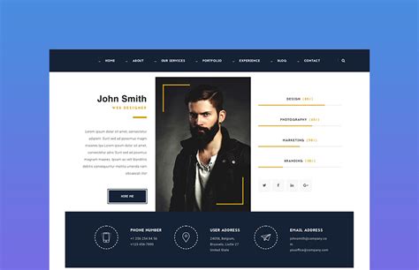 40 Best Html Resume Website Templates 2023 Freshdesignweb - Riset