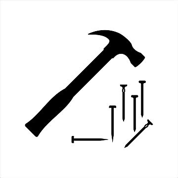 Hammer Nail Silhouette PNG And Vector Images Free Download - Pngtree