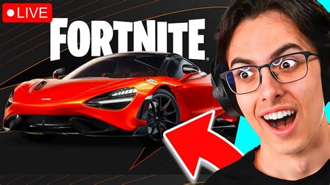 🔴LIVE! - MASSIVE FORTNITE X MCLAREN UPDATE!!! (New Items, Cars, POI and ...