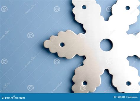 Snowflake on blue stock photo. Image of copyspace, white - 1595846