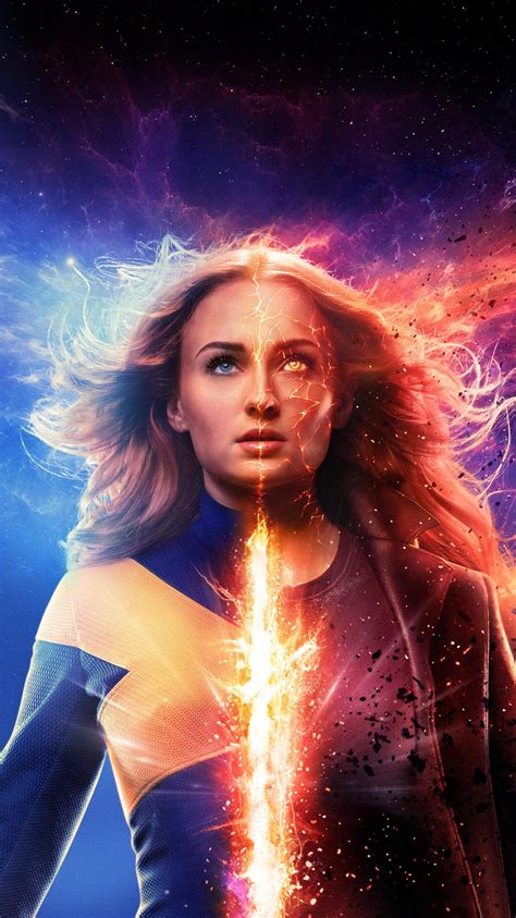 Dark Phoenix (2019) Phone Wallpaper | Moviemania Jean Grey Phoenix ...