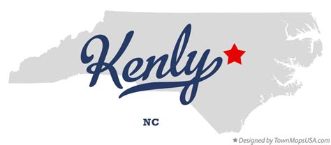 Map of Kenly, NC, North Carolina