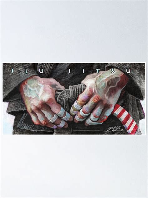 "Jiu-Jitsu Taped Fingers" Poster for Sale by groundshark | Redbubble