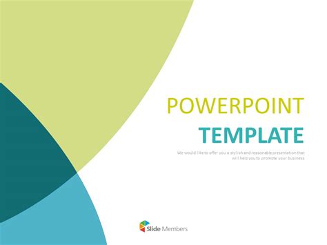 Free Powerpoint Templates Design - Turquoise Blue Circles With Overlapped Effect