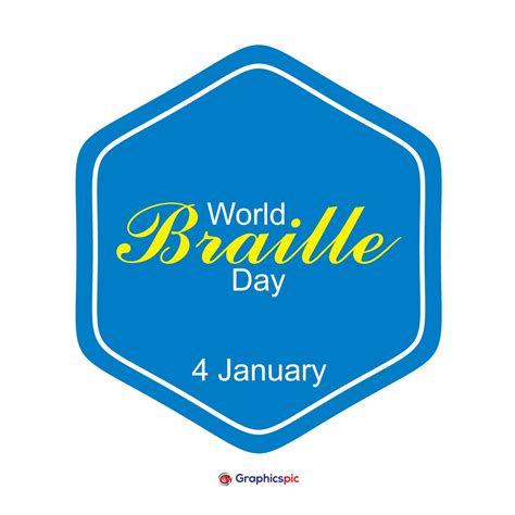 World Braille Day poster for annual celebration of World Braille Day (January 4)-free vector ...