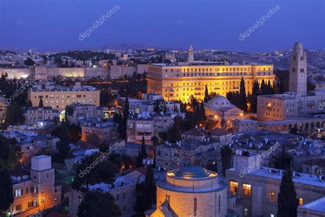 Jerusalem Old City at Night, Israel — Stock Photo © Rostislavv #55008731