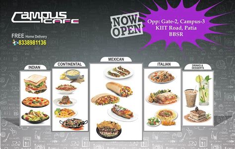 Menu at Campus Cafe, Bhubaneswar, KIIT Road