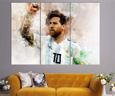 Lionel Messi Canvas Print Lionel Messi Wall Decor Canvas - Etsy