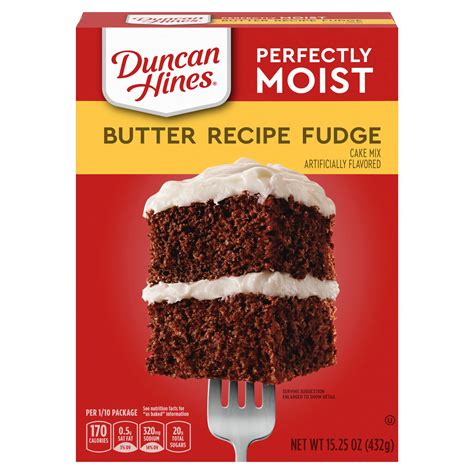 Duncan Hines Moist Butter Recipe Fudge Cake Mix - Shop Baking Mixes at ...