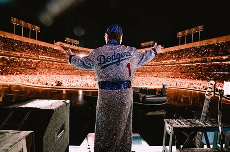 Elton John Takes Final Bow at Dodger Stadium With Dua Lipa, Brandi ...