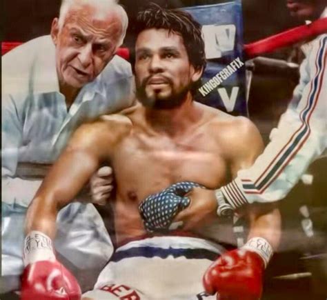 Classic Boxing Photos Coach Ray Arcel & his Boxer Roberto Duran ...