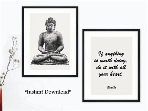 Buddha Wall Art Quote Poster Printable Wall Decor | Etsy