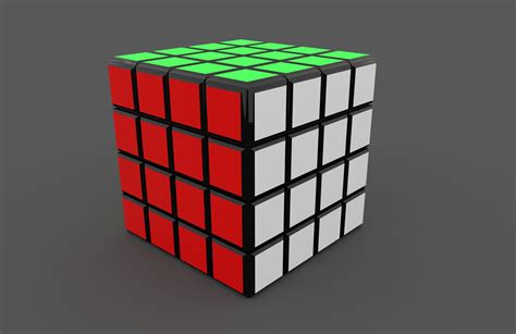 Rubiks cube 4x4 3D model | CGTrader