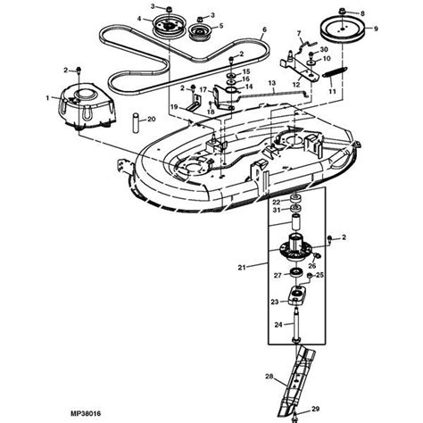 John Deere Lawn Tractor Parts Schematic