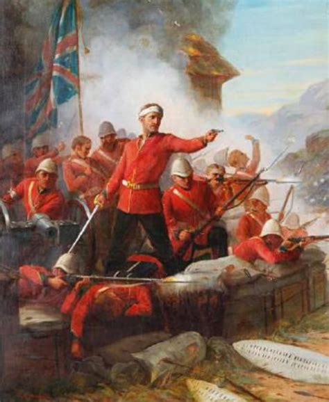 This is an interesting Rorke’s Drift painting by Sydney Kendrick, depicted much like a Last ...