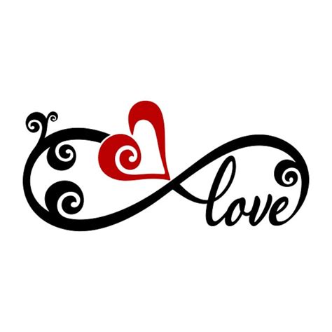 Infinity Heart Cuttable Design PNG DXF SVG & Eps File for - Etsy