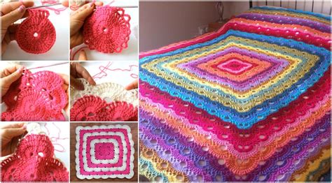 Rectangle Virus Blanket Crochet Tutorial - Love Crochet