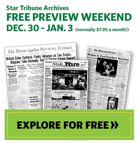 Get FREE Access to the Star Tribune Archives - Thrifty Minnesota