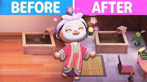 Spa Room Makeover in Animal Crossing New Horizons - YouTube