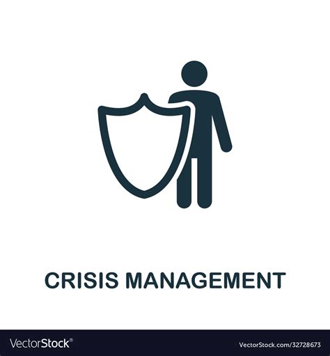 Crisis management icon simple element from Vector Image