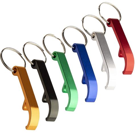 Juvale - Bottle Opener Keychain - 24-Pack Heavy Duty Metal Key Chains ...