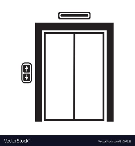 Elevator icon symbol design Royalty Free Vector Image