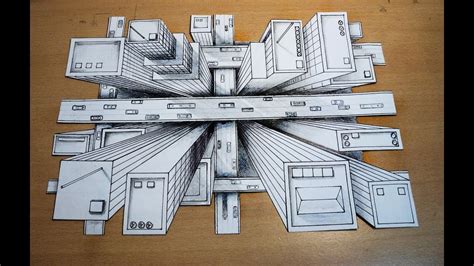 birds eye view building drawing - lineartdrawingssketchessketchbooks