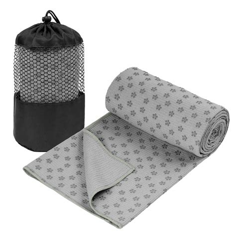 Yoga Mat Towel, Non Slip, Skidless Waffle Texture, Absorbent Odorless