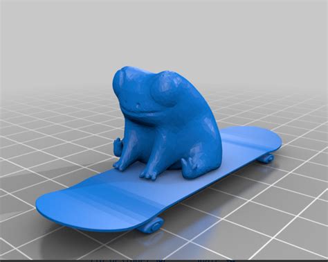 Fred the scatbording frog by Things | Download free STL model ...