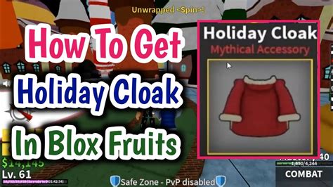How To Get Mythical Holiday Cloak In Blox Fruits Christmas Update | Blox Fruits Holiday Coat ...
