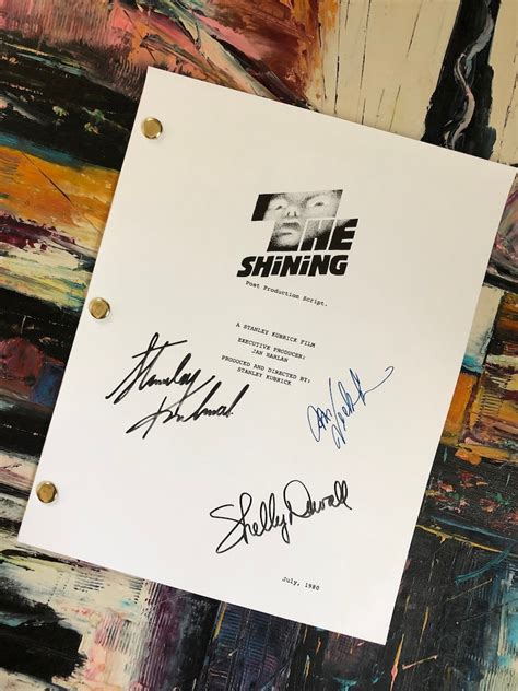 The Shining Signed Script Replica Stephen King Stephen - Etsy