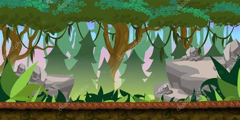 Forest Game Background ⬇ Vector Image by © vitaliyvill | Vector Stock ...