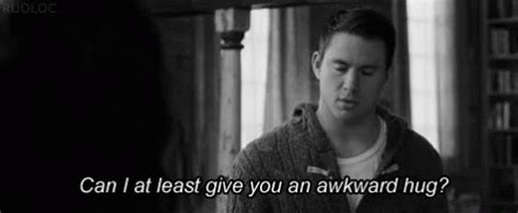 Hug GIF - Hug Channingtatum Awkward - Discover & Share GIFs