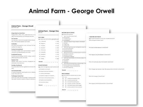Animal Farm - George Orwell | Teaching Resources