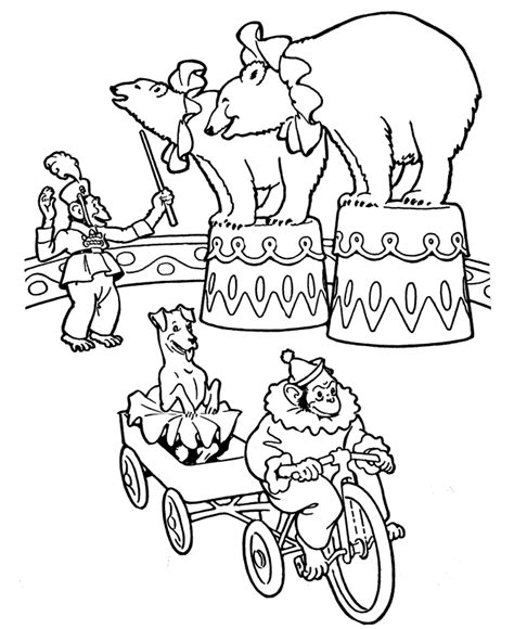 Free Printable Circus Coloring Pages For Kids