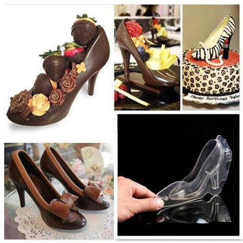 Cake Mold DIY 3D High Heeled Shoe Shape Chocolate Mold Candy Sweets Molds Fondant Cake ...