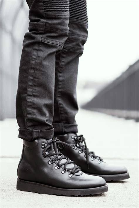 Men's Commander Hiker Boot In Black Matte - Thursday Boot Company | Boots outfit men, Black ...