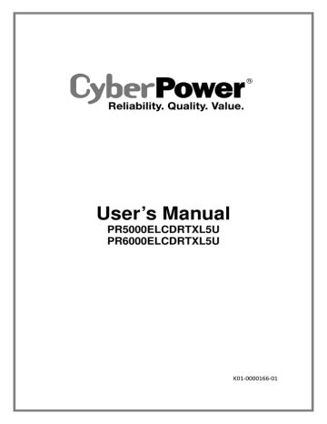 CyberPower User`s Manual | Manualzz